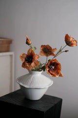 Faux Corn Poppy Flower in Orange – 28"