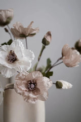 Faux Corn Poppy Flower In Dusty Pink – 28"
