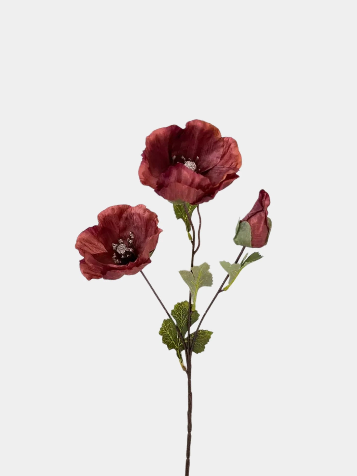 Faux Corn Poppy Flower in Red– 28"