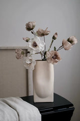 Faux Corn Poppy Flower In Dusty Pink – 28"