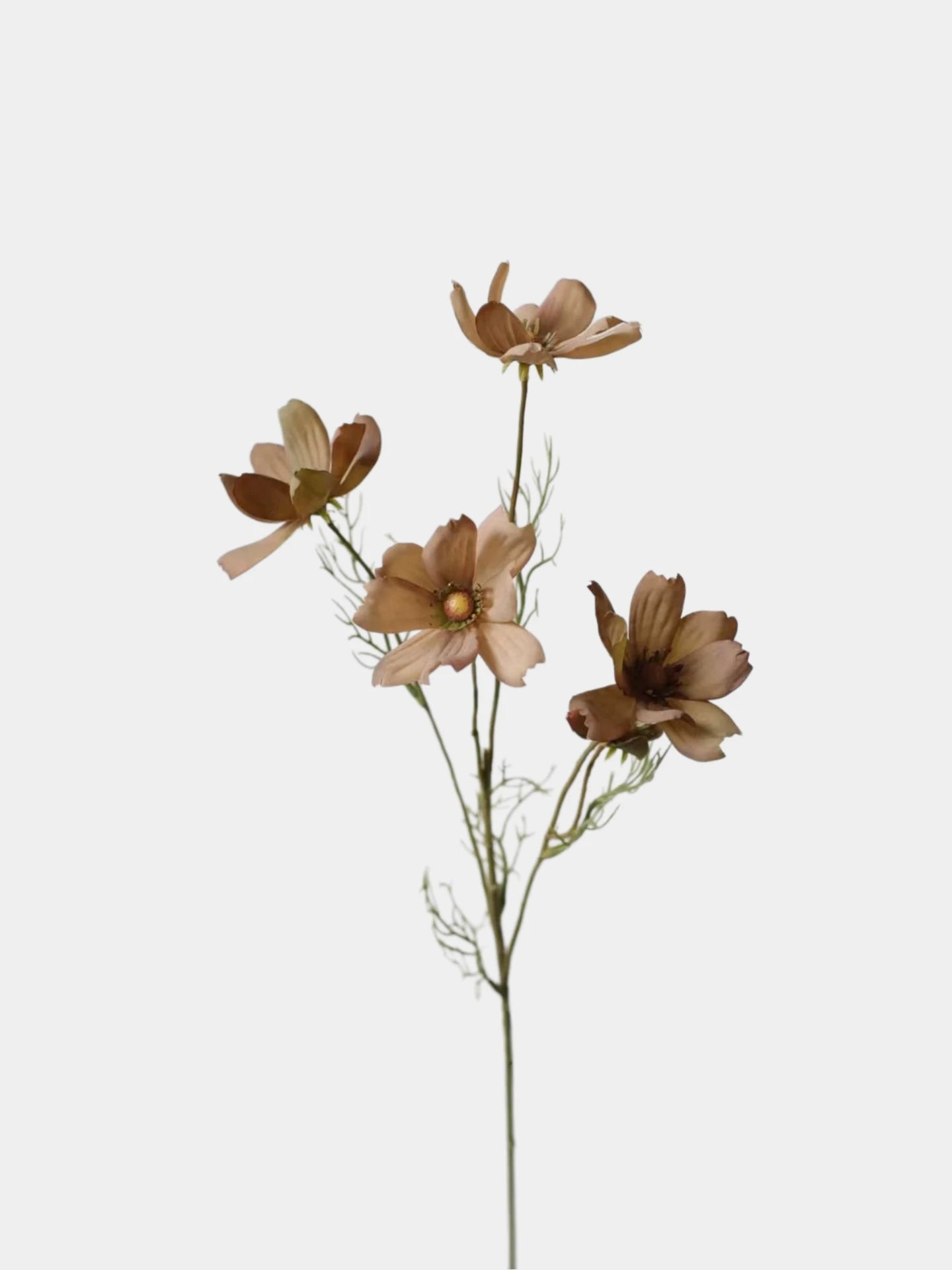 Faux Cosmos Meadow Flower Bouquet – 3-Stem