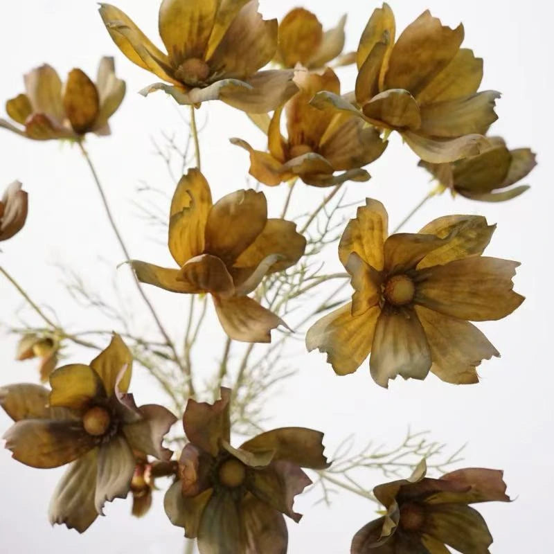 Faux Cosmos Meadow Flower Bouquet – 3-Stem