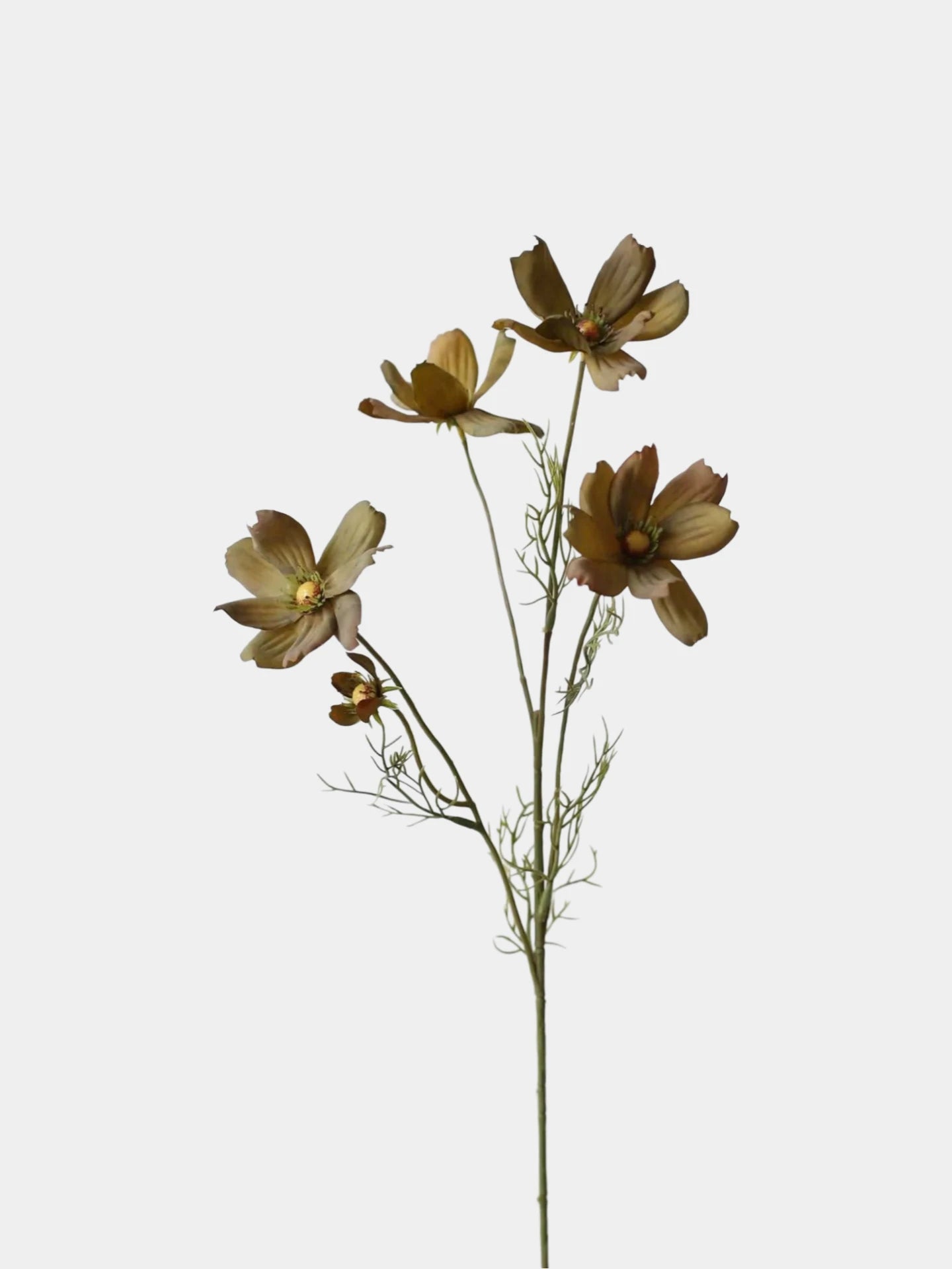 Faux Cosmos Meadow Flower Bouquet – 3-Stem