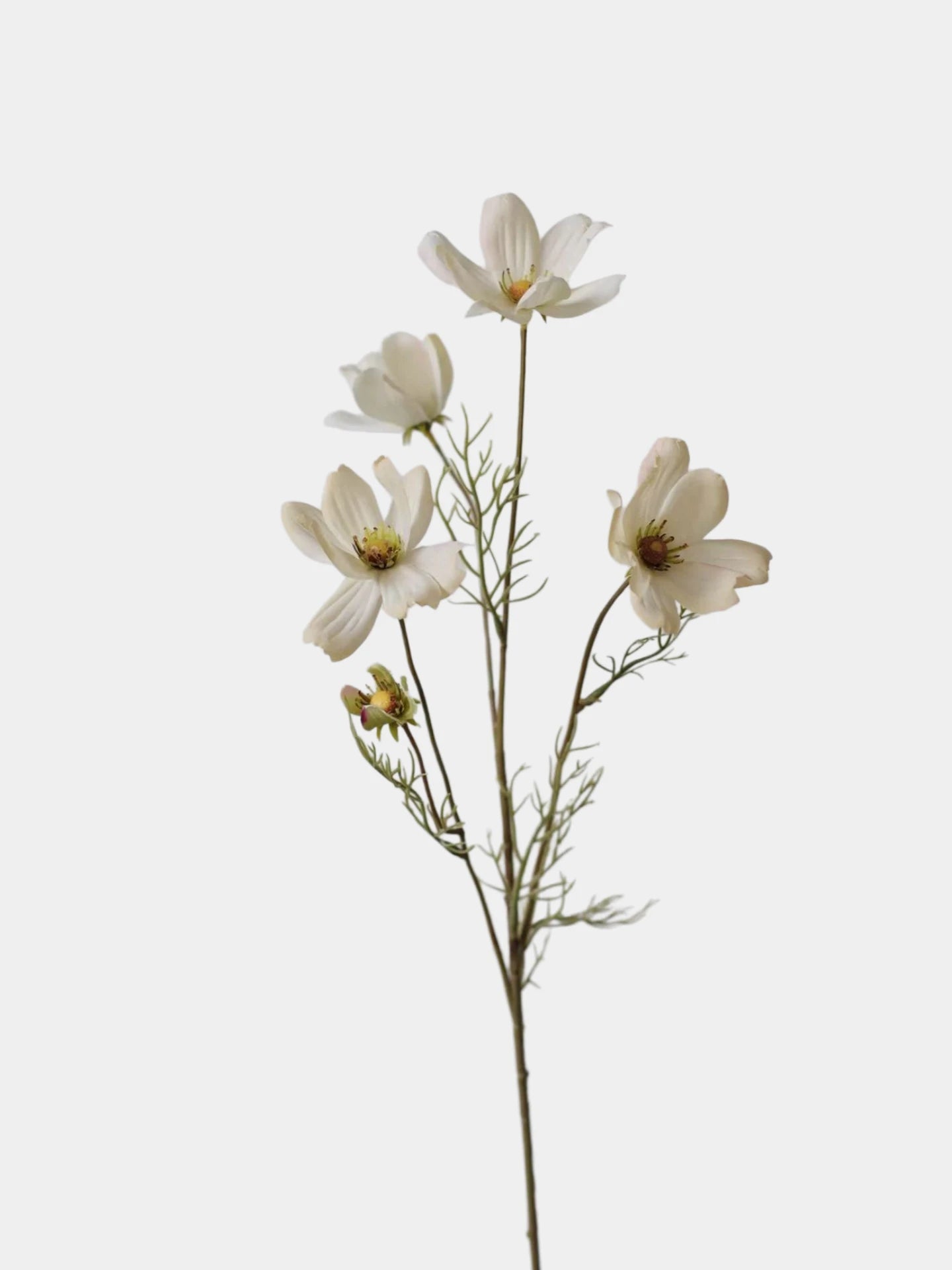 Faux Cosmos Meadow Flower Bouquet – 3-Stem