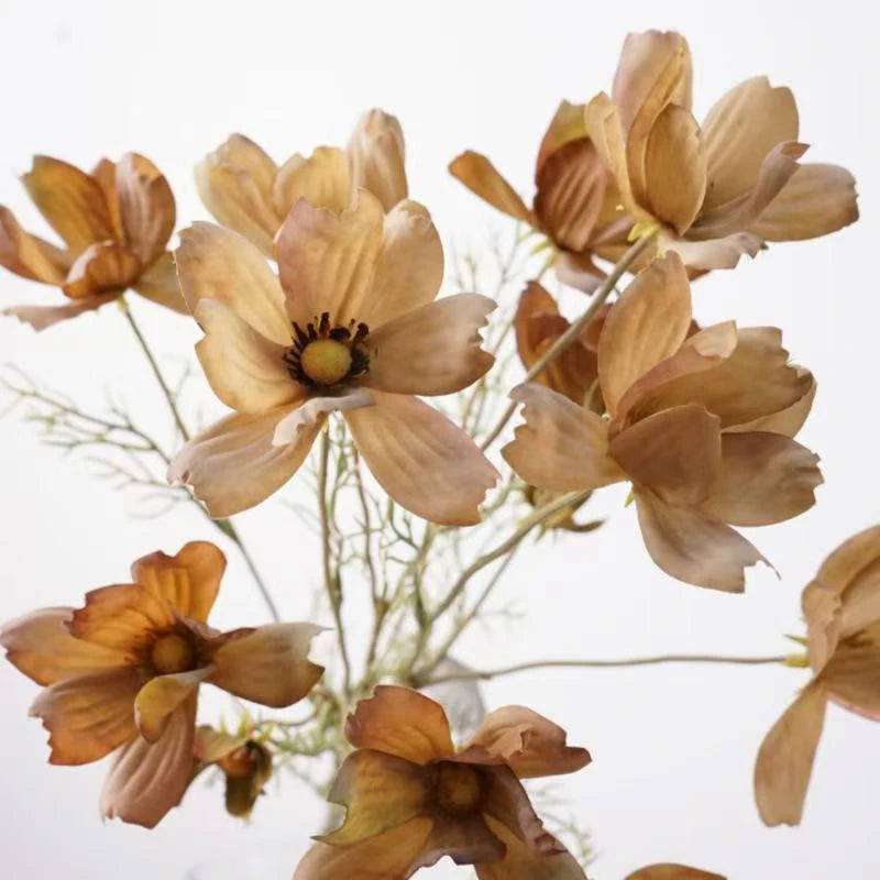 Faux Cosmos Meadow Flower Bouquet – 3-Stem