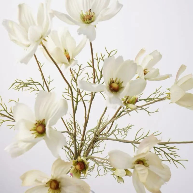 Faux Cosmos Meadow Flower Bouquet – 3-Stem