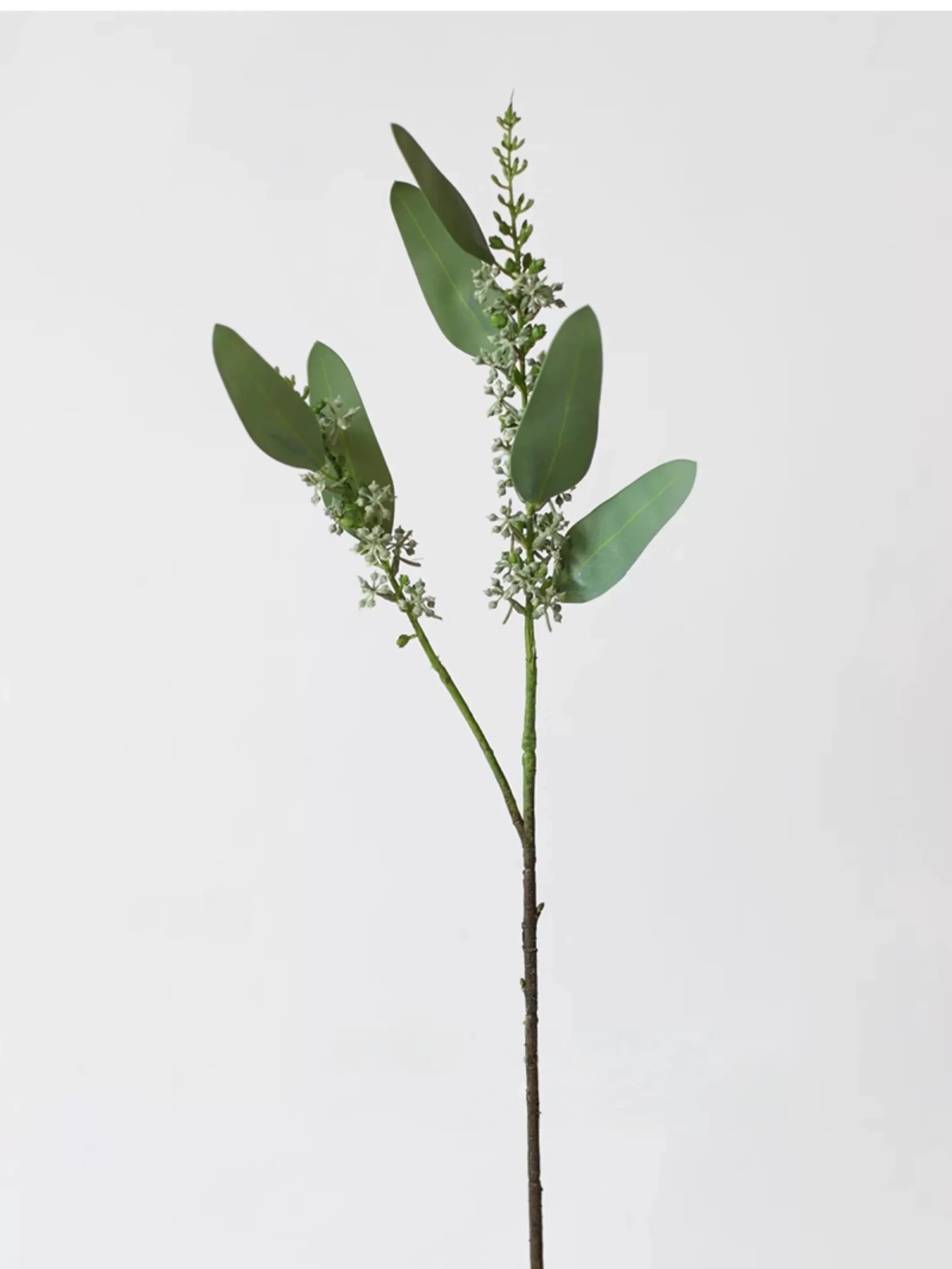 Faux Eucalyptus Stem with Berries –24"