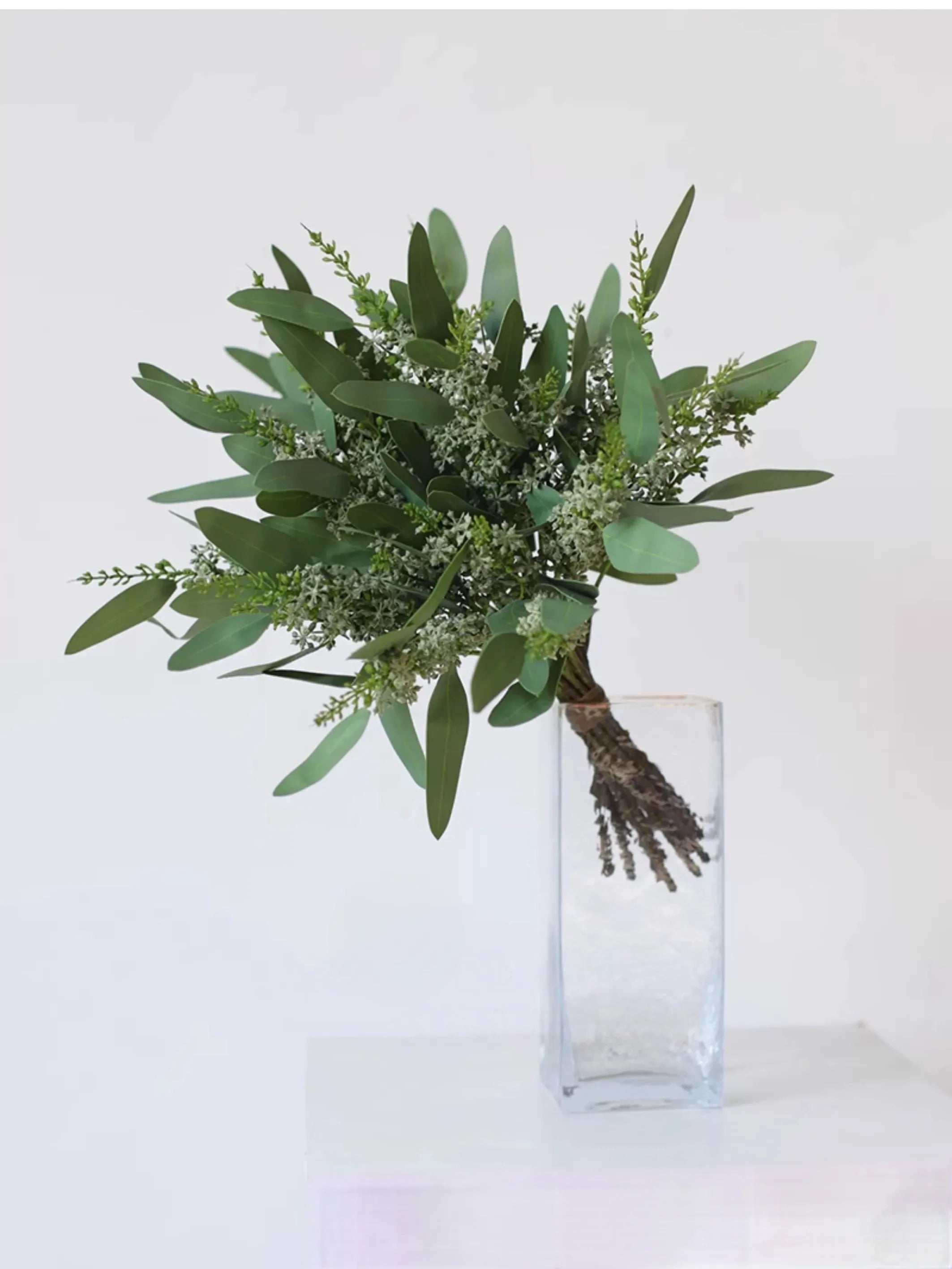 Faux Eucalyptus Stem with Berries –24"