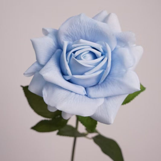 Faux Flowers Real Touch Rose in  Blue-28”