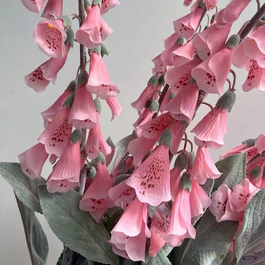 Faux Large Foxglove Flower Stem – 47"/120cm