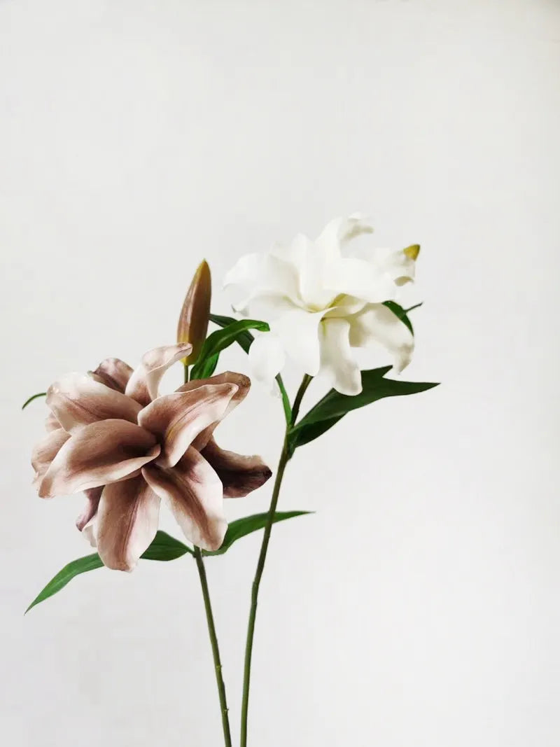 フェイク 大型 ユリの花茎 -23.6インチ