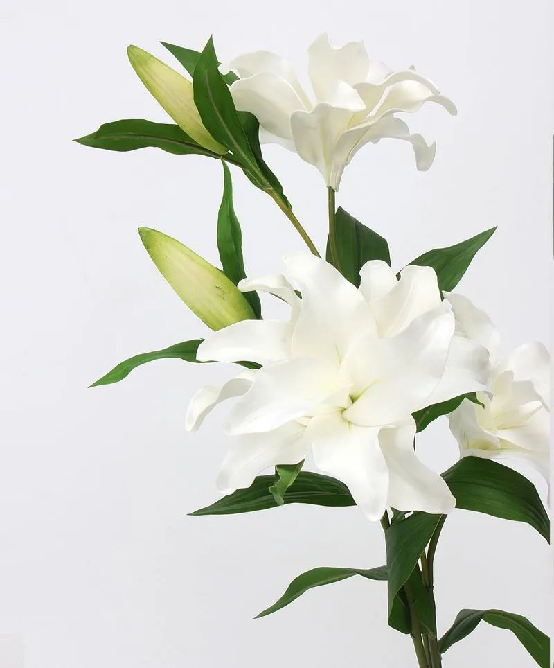 Faux Large Lily Flower Stem -23.6"