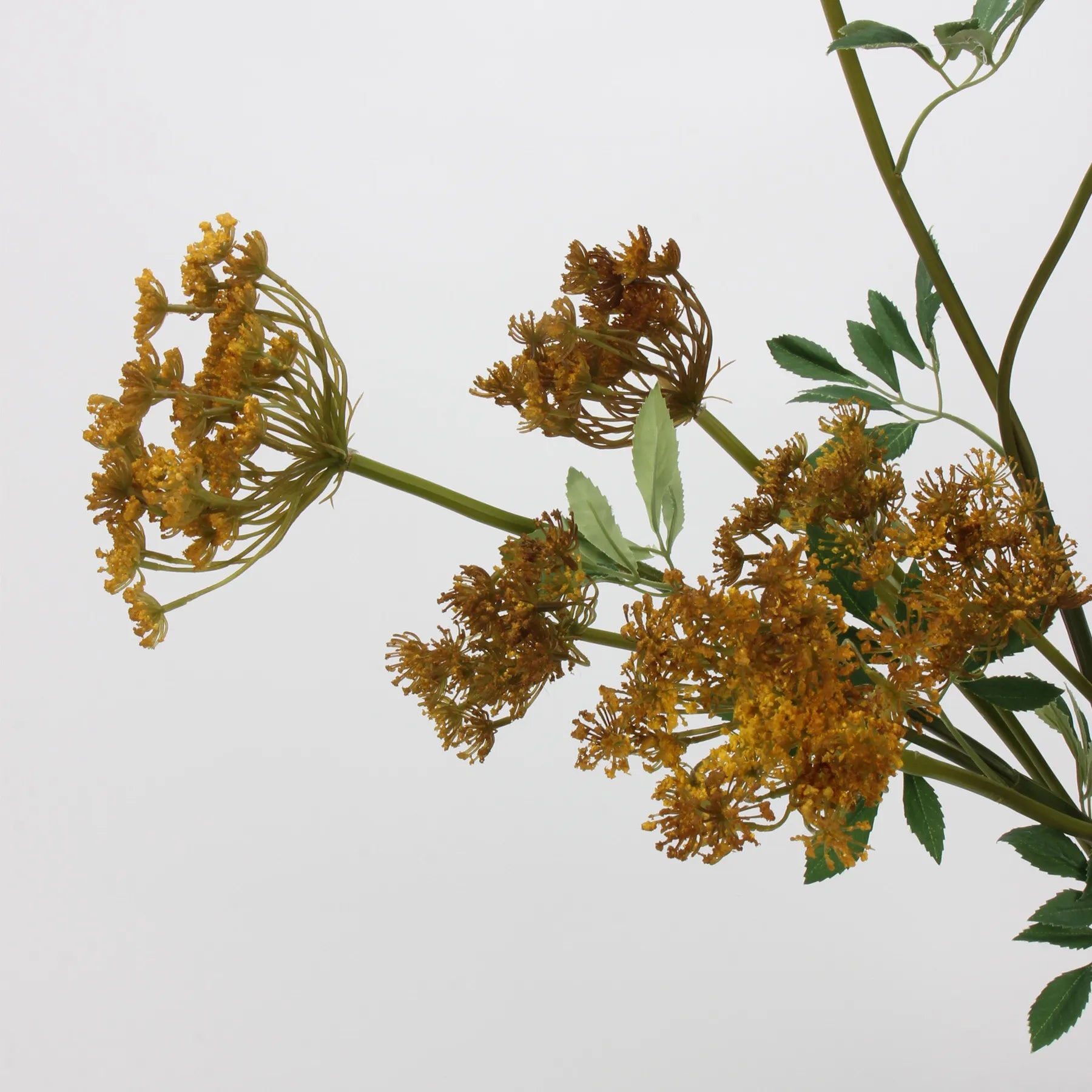 Faux Orange Lace Flower – 26.7"