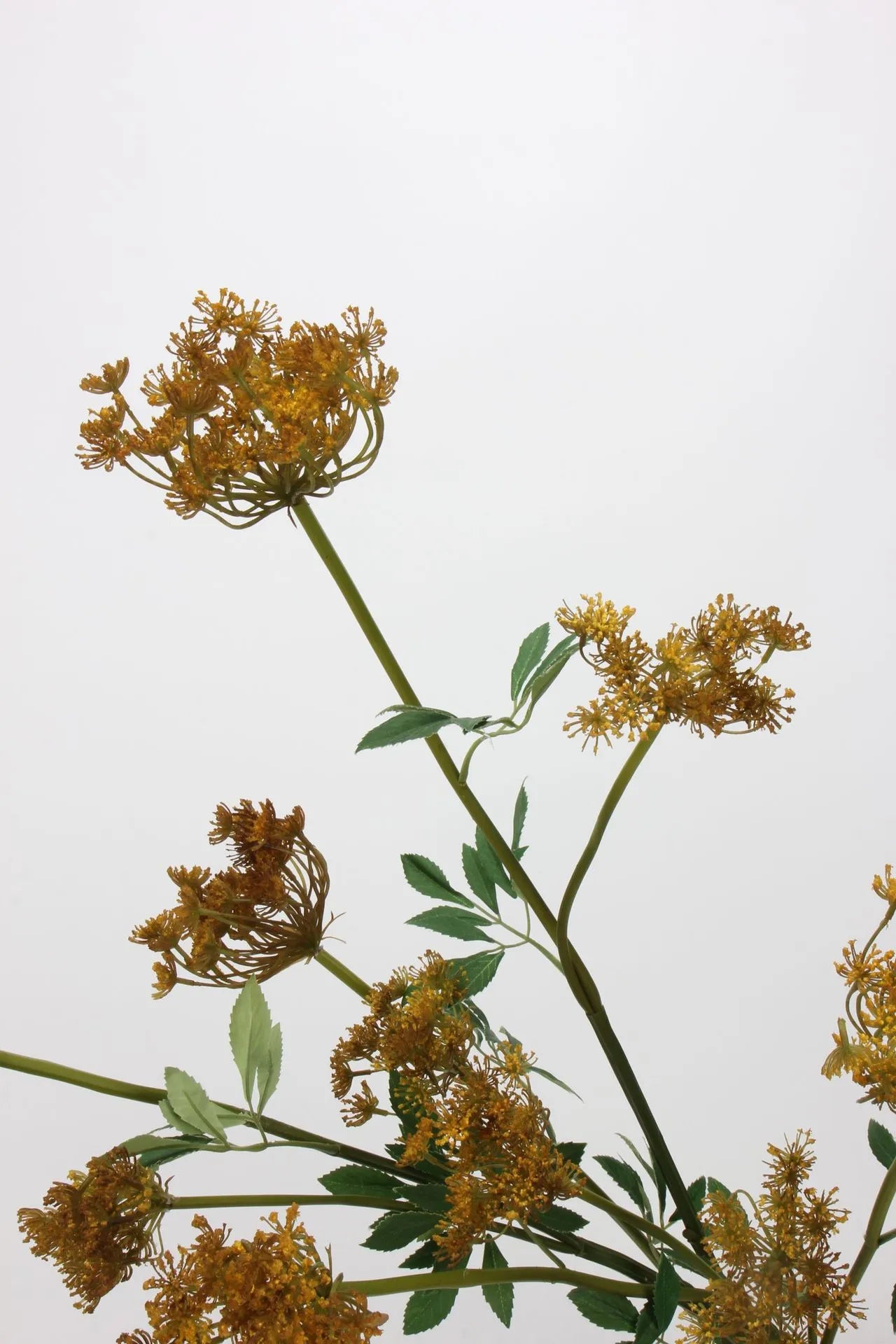 Faux Orange Lace Flower – 26.7"