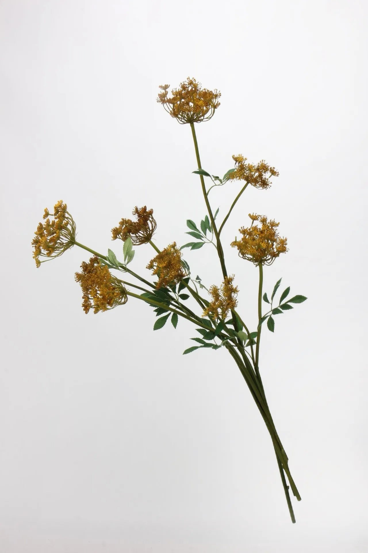 Faux Orange Lace Flower – 26.7"