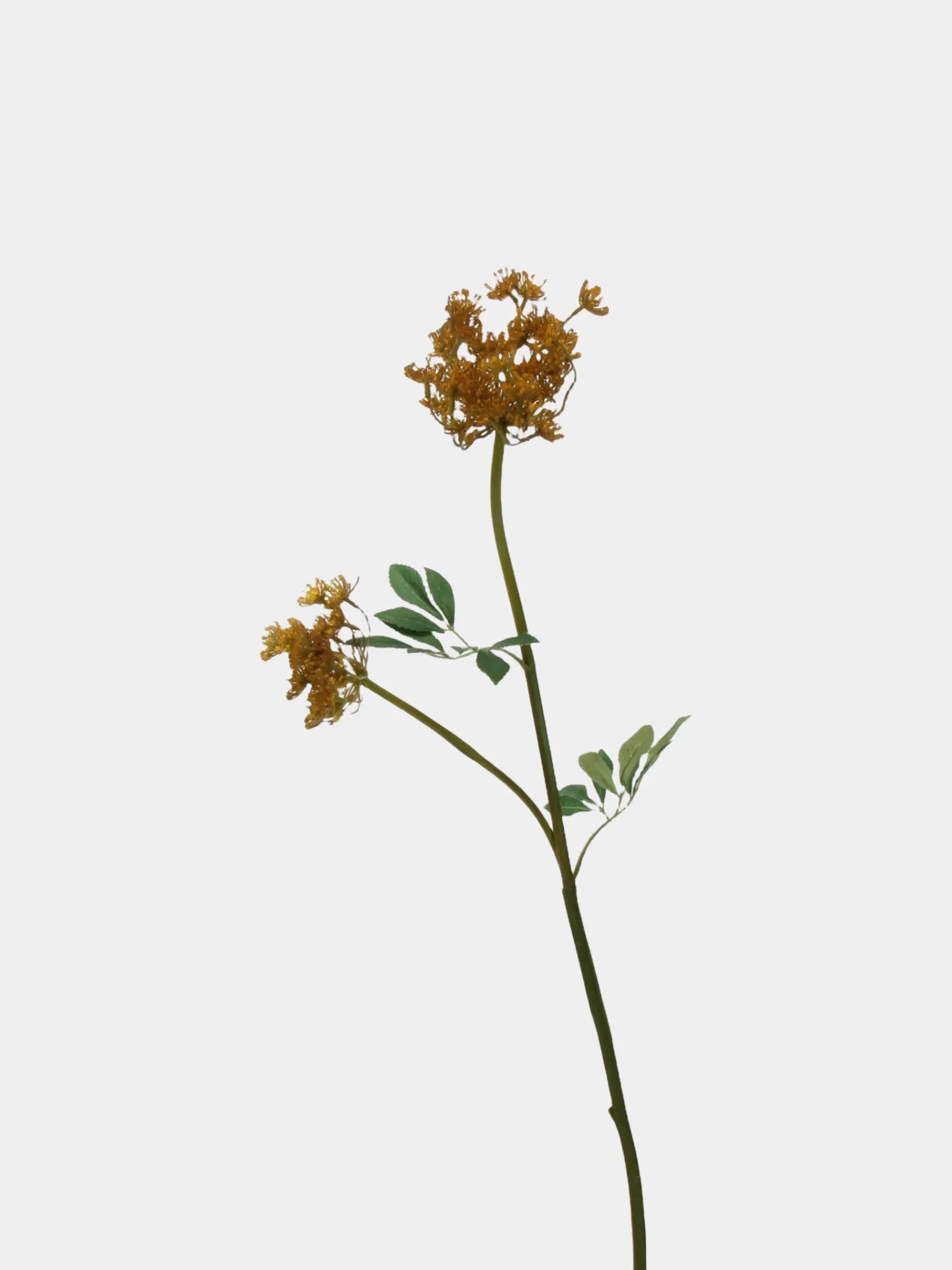 Faux Orange Lace Flower – 26.7"