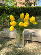 フェイク リアルタッチ クリーム イエローチューリップ 18インチ