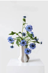 Faux Scabiosa Pincushion Flower Stem – 22"/55cm