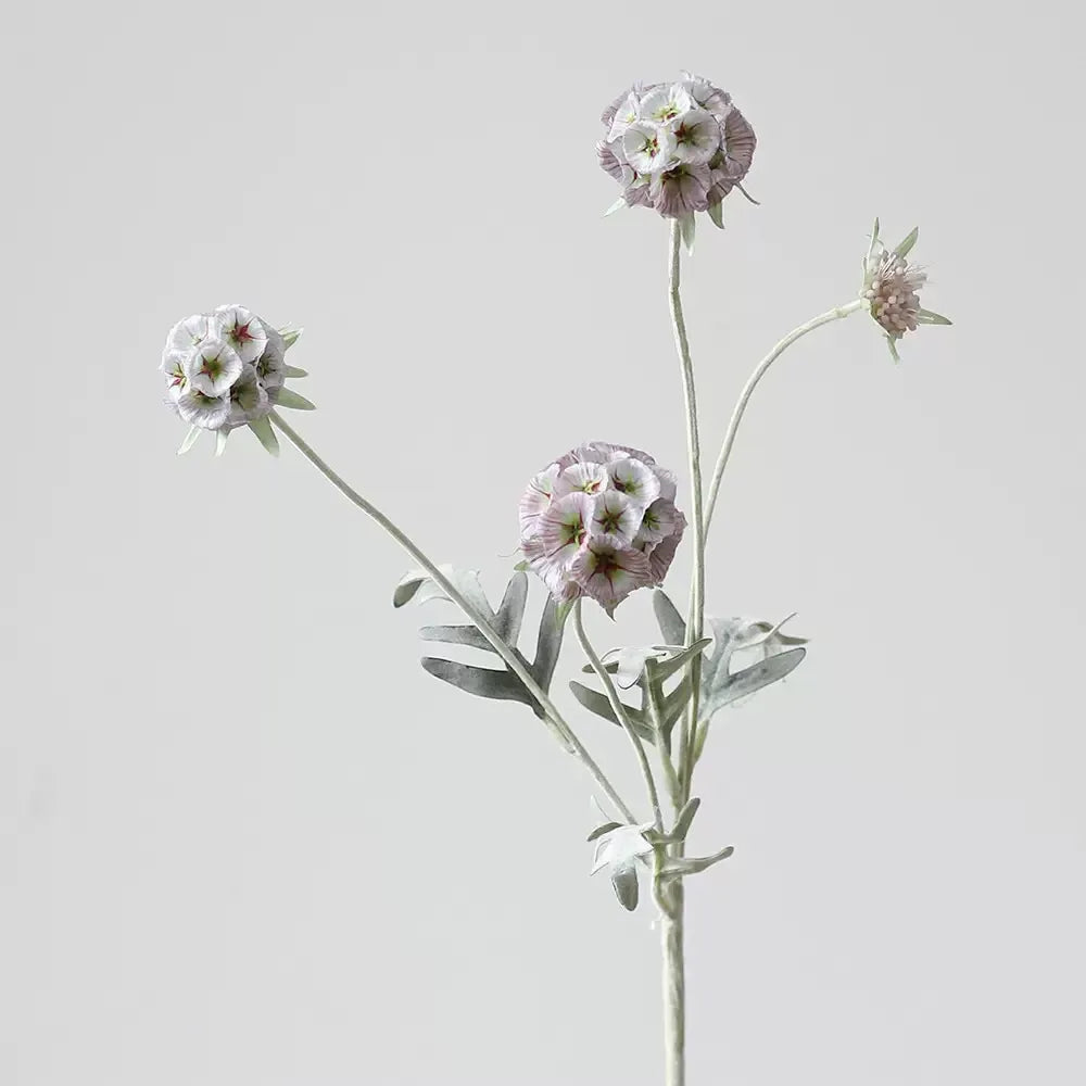 Faux Scabiosa Seed Pod Flower –23"