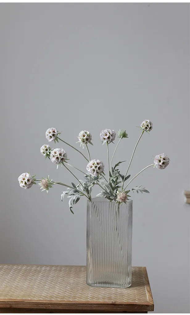 Faux Scabiosa Seed Pod Flower –23"
