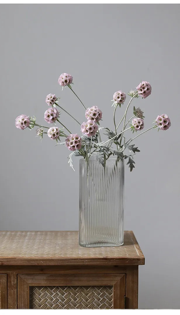 Faux Scabiosa Seed Pod Flower –23"
