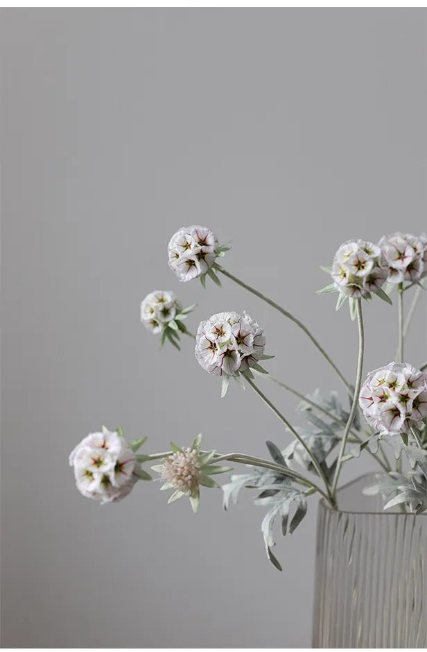 Faux Scabiosa Seed Pod Flower –23"