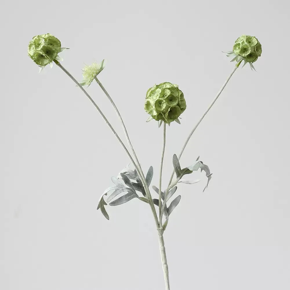 Faux Scabiosa Seed Pod Flower –23"