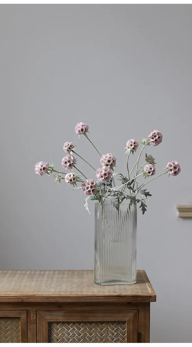 seed pods in flower arrangements Faux Scabiosa Seed Pod Flower –23" – Amoria Bloom