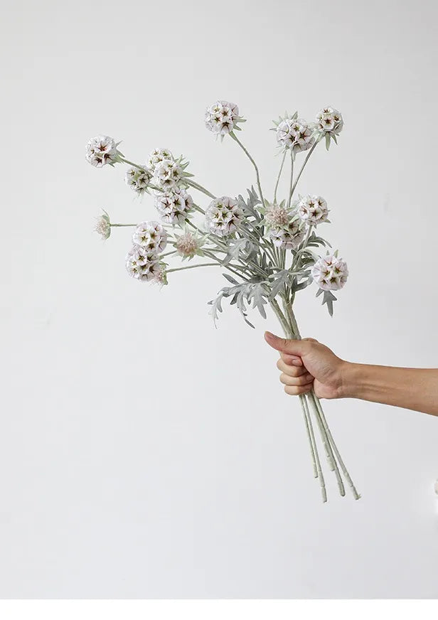 Faux Scabiosa Seed Pod Flower –23"