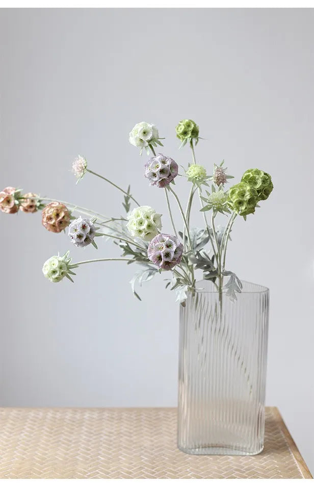 Faux Scabiosa Seed Pod Flower –23"