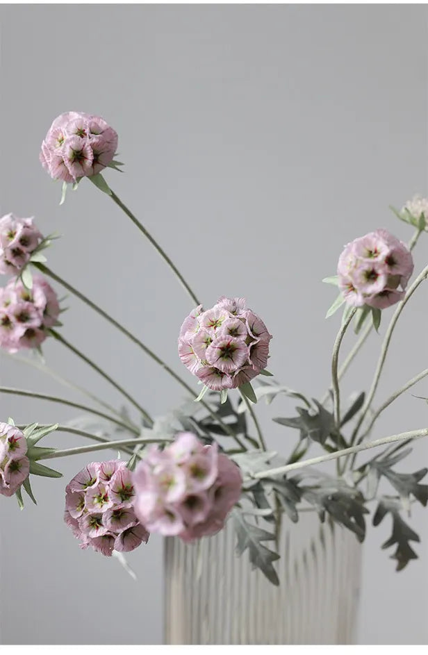 Faux Scabiosa Seed Pod Flower –23"
