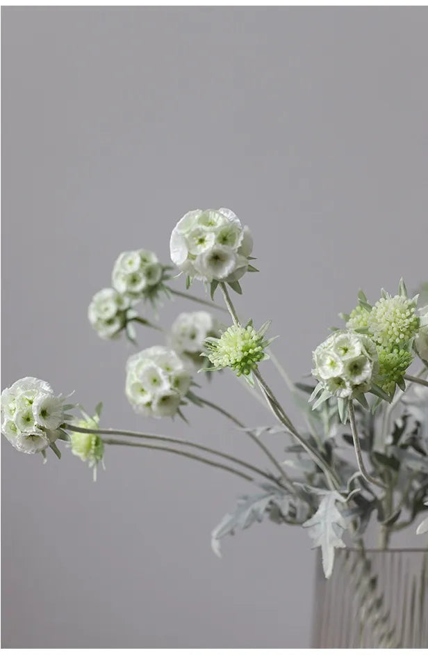 Faux Scabiosa Seed Pod Flower –23"