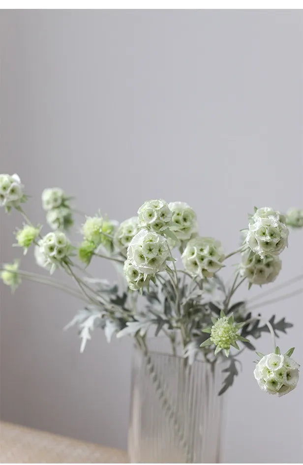 Faux Scabiosa Seed Pod Flower –23"