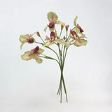 Echte Haptik Künstliche Pantoffel-Orchideen-Stiel – 66 cm Grün/Pink