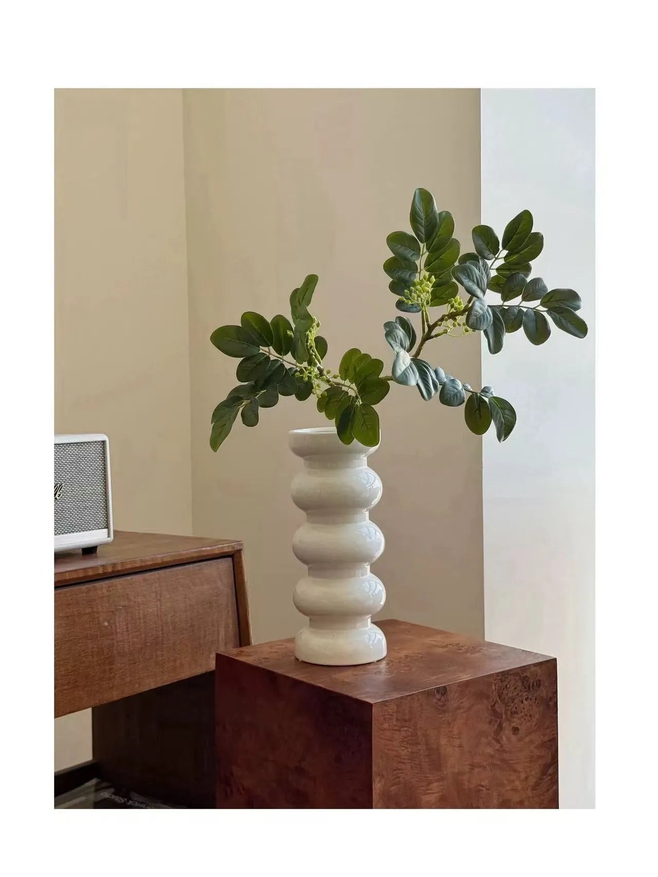 Faux Snow Bush (Breynia disticha) Branch – 25″