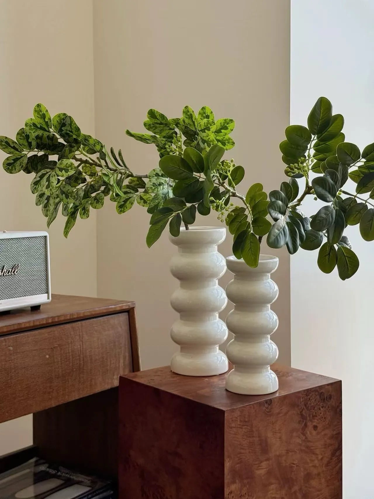 フェイクスノーブッシュ (Breynia disticha) ブランチ – 25インチ