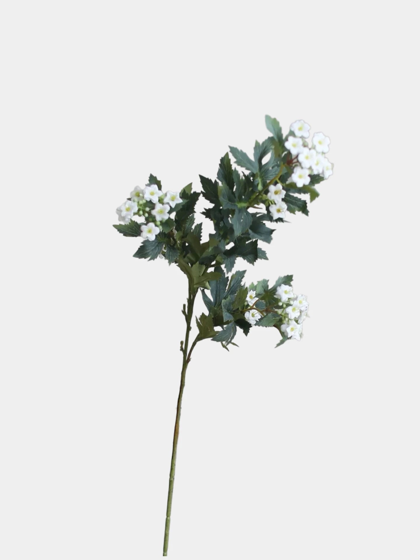 Faux Snowball Viburnum Spray in White– 31"