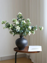 Faux Snowball Viburnum Spray in White– 31"