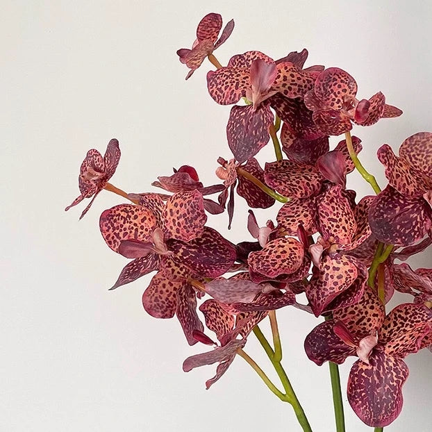 Künstlicher gesprenkelter Vanda-Orchideen-Stiel – 61 cm