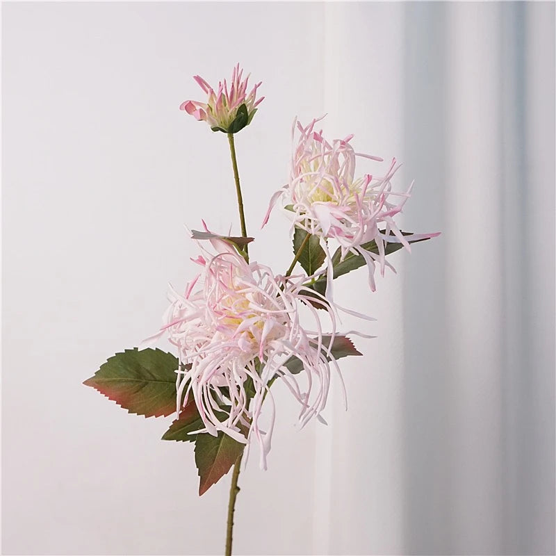 Faux Spider Chrysanthemum Stem -27"