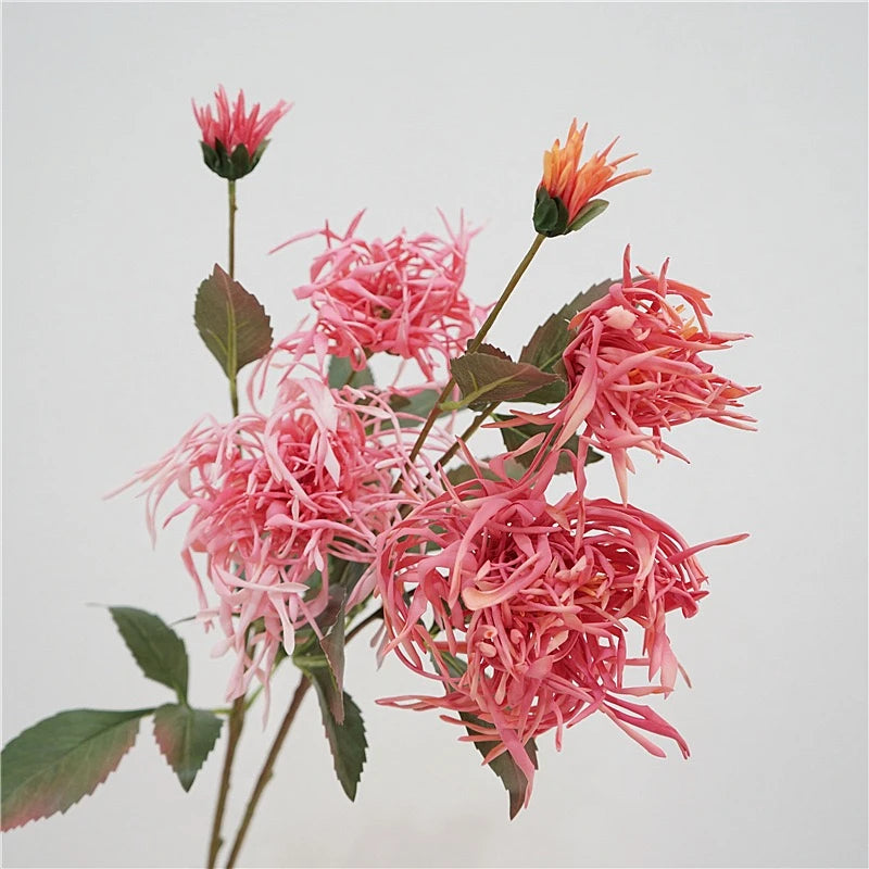 Faux Spider Chrysanthemum Stem -27"