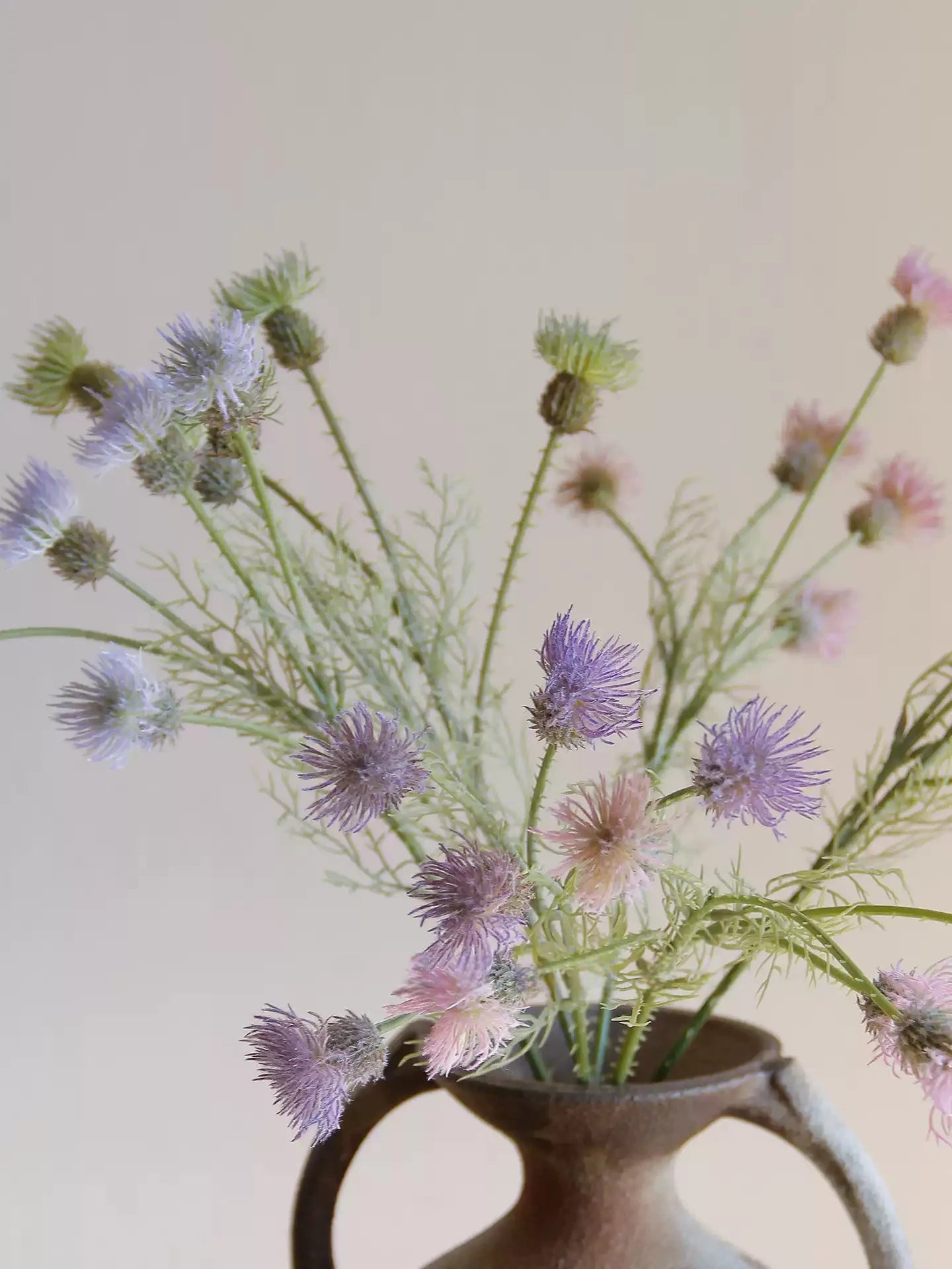 Faux Thistle Spray –22"