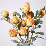 Faux Toasted Edge Spray Rose – 25"