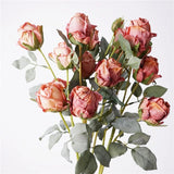 Faux Toasted Edge Spray Rose – 25"
