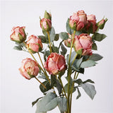 Faux Toasted Edge Spray Rose – 25"