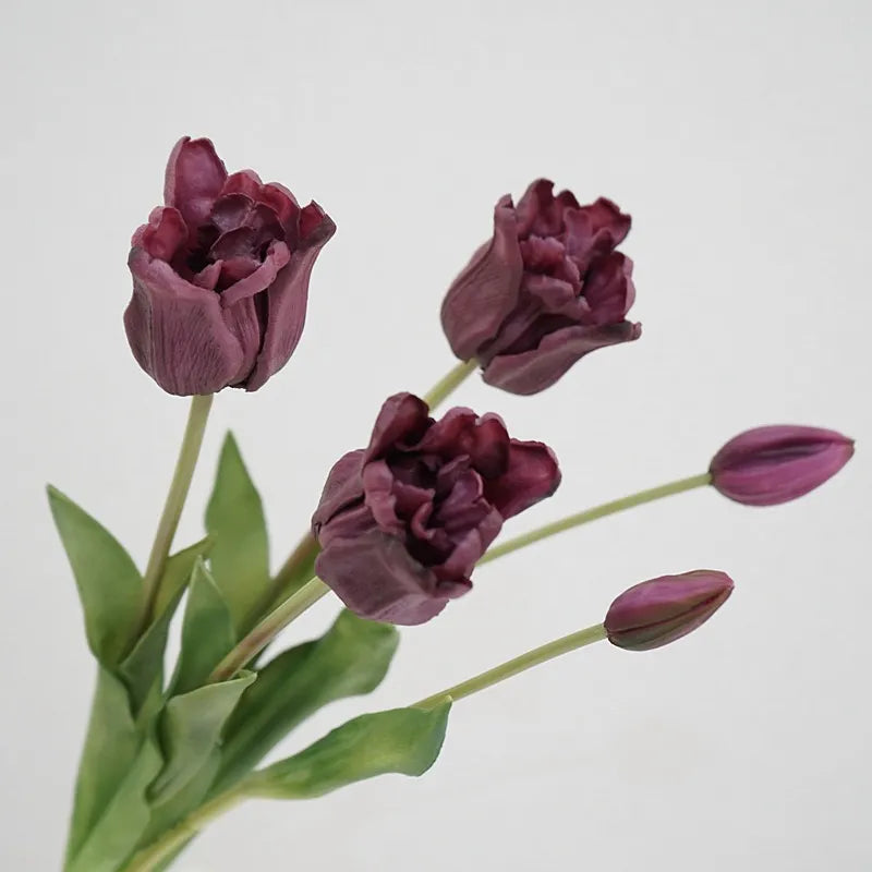 フェイクチューリップ – シングルステムまたはバンドル - ティリアンパープル