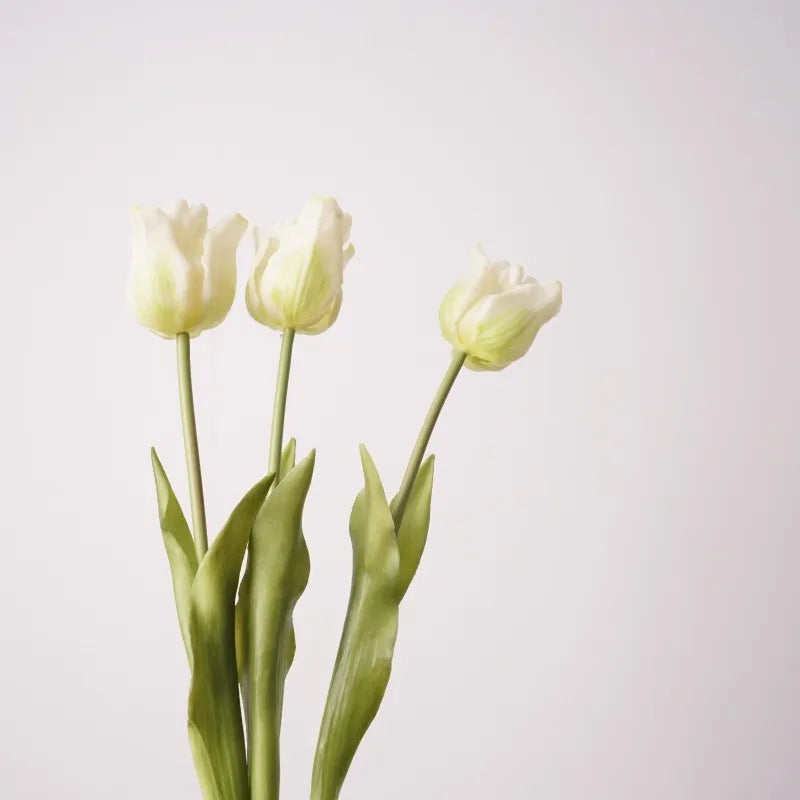 Künstliche Tulpen – Einzelstiel oder Bündel – Weiß