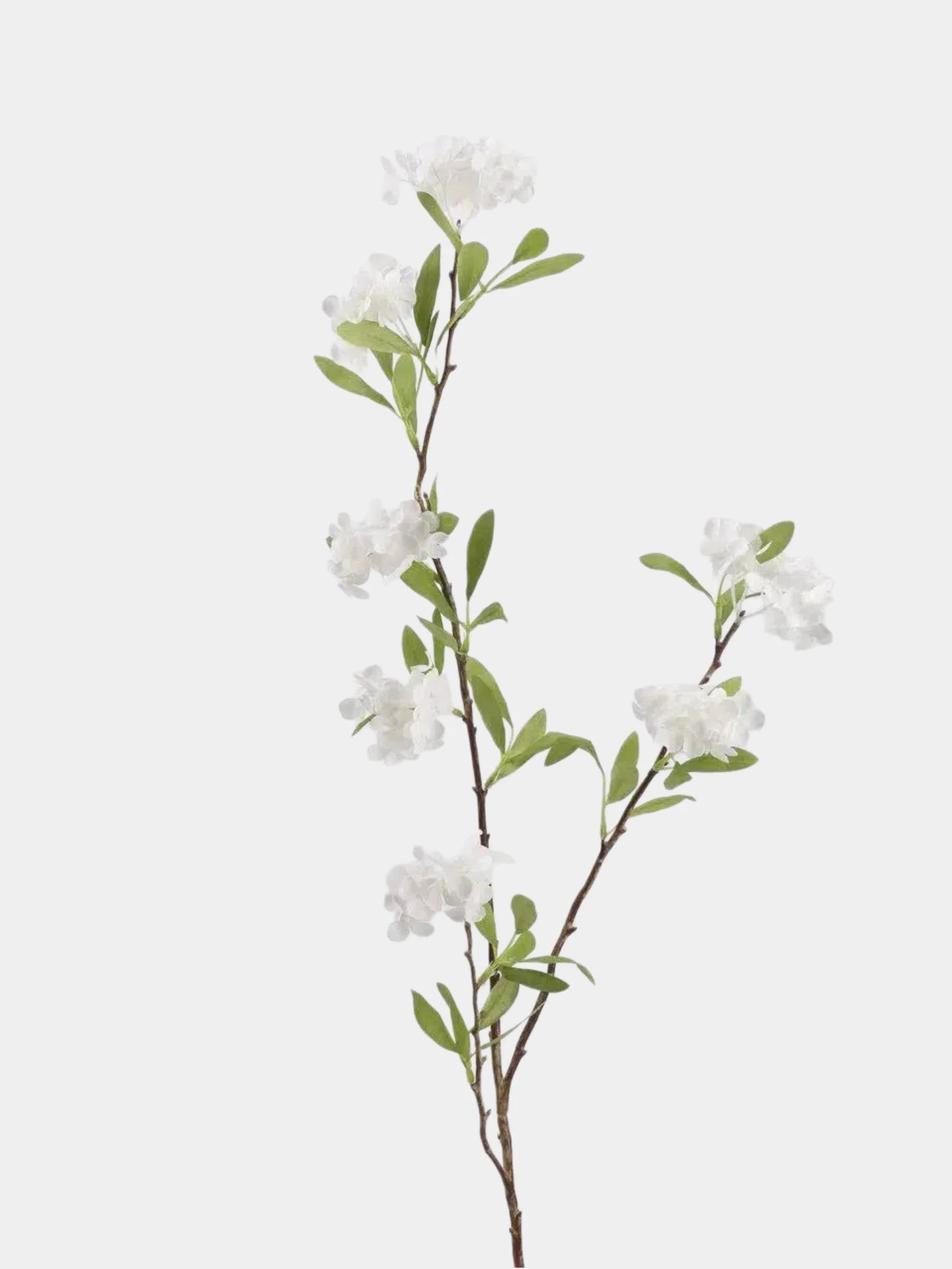 Faux Viburnum Snowball Flower Branch – 94 cm
