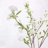 Faux Viburnum Snowball Flower Branch – 94 cm