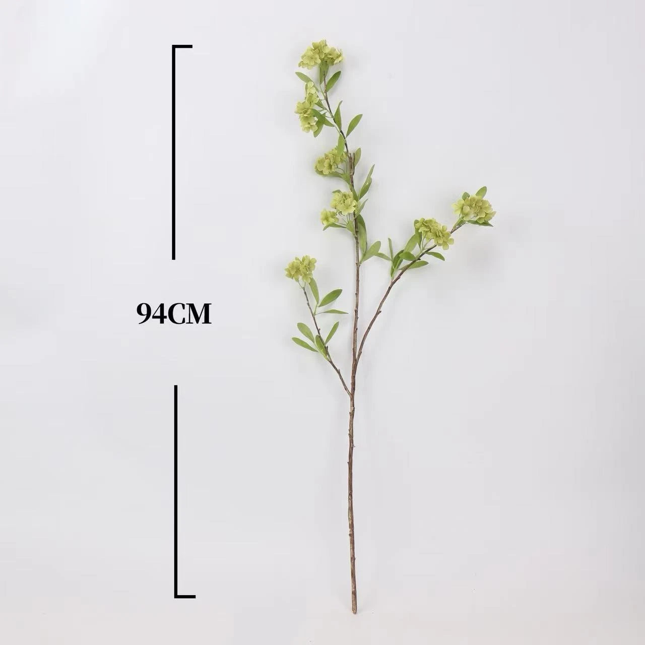 Faux Viburnum Snowball Flower Branch – 94 cm